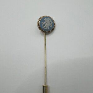 Signed 14 K GF Vintage Wedgewood Stick Pin Hat Pin